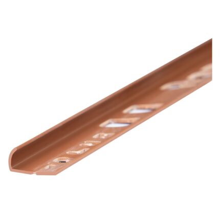 PERFIL DE PVC COLOR CUERO CLARO POR 1.8O MTS