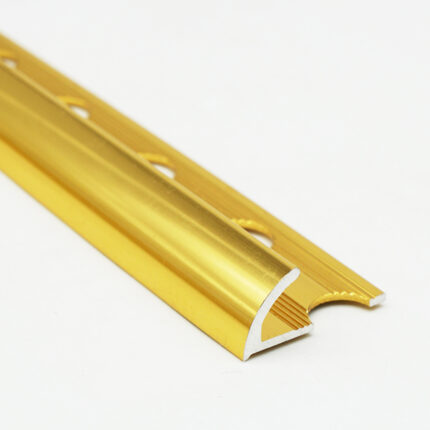 PERFIL DE ALUMINIO BRILLANTE DORADO X 2.4O MTS