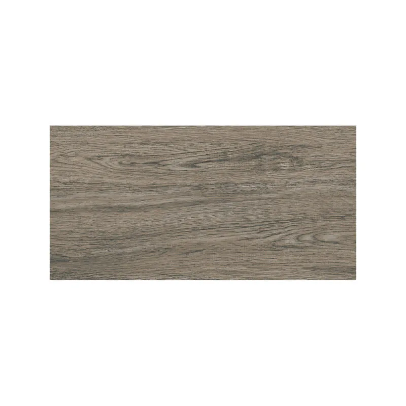 Tablón cerámico tipo madera Larice II nogal 30×60 cm, acabado mate y caras variadas, ideal para paredes pisos de tránsito medio.