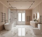 Porcelanato vitrificado nacar 60x60 cm, ideal para salas, comedores y dormitorios. Enciéntalo en www.marketceramico.com