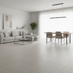 Porcelanato unicolor hueso 60x60 cm brillante, ideal para salas, comedores, locales comerciales y dormitorios. Encuentalo en www.marketceramico.com