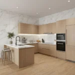 Porcelanato Vitri Calacatta Gold 60x60 cm brillante con vetas grises y doradas, diseño tipo mármol calacatta, 4 caras variadas.