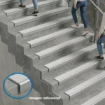 Cantonera de aluminio 2 pulgadas x 6 metros para escaleras antideslizante