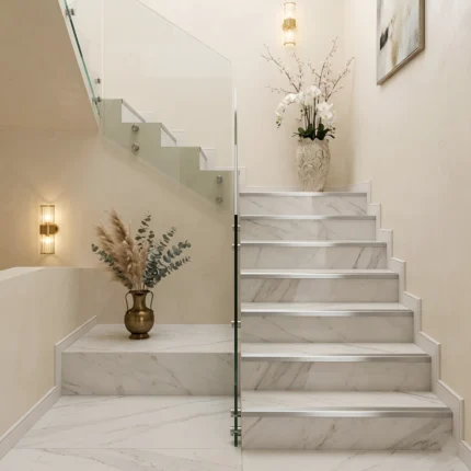 Cantonera de aluminio 2 pulgadas x 6 metros para escaleras antideslizante