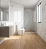 Tablón cerámico tipo madera Larice II perla 30×60 cm, acabado mate, 6 caras variadas, ideal para paredes pisos de tránsito medio.