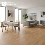 Tablón cerámico tipo madera Larice II perla 30×60 cm, acabado mate, 6 caras variadas, ideal para paredes pisos de tránsito medio.