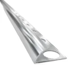 Perfil de aluminio brillante para porcelanato y ceramicos.