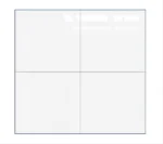 Porcelanato Vitri Super Blanco 60x60 cm brillante blanco entero para pisos y paredes
