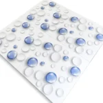 Porcelanato Vitri Esfera Azul 60x60 cm brillante marmolizado moderno para pisos y paredes en baños, cocinas y salas en Perú Market Cerámico