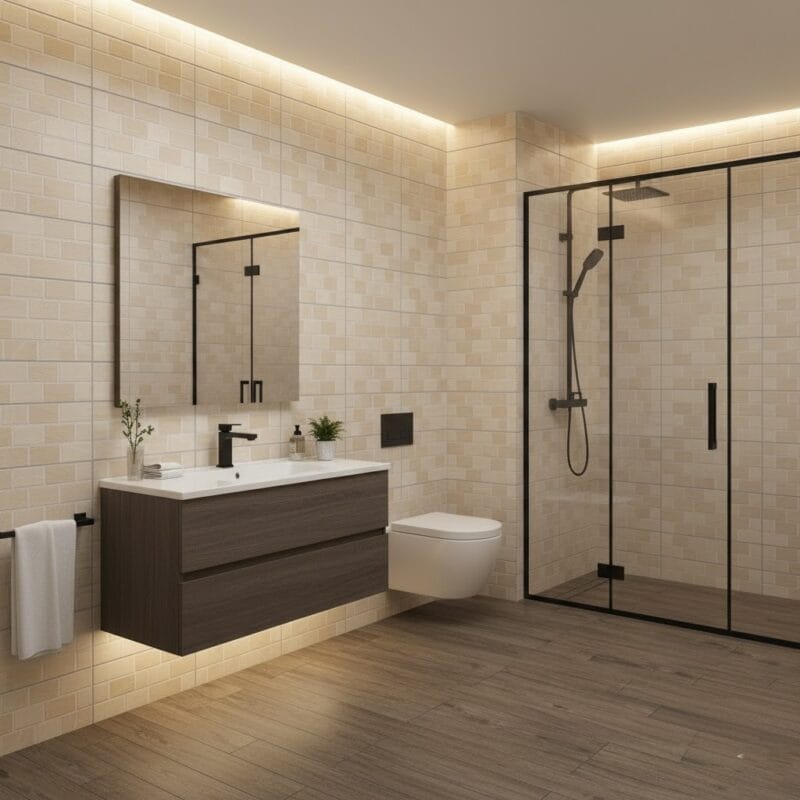 Mayolica brick ondas HUESO 30x60 cm, con acabado brillante para muros modernos y elegantes. Encuéntralo en www.marketceramico.com