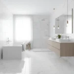 Porcelanato vitrificado nacar 60x120 cm, ideal para salas, comedores y dormitorios. Enciéntalo en www.marketceramico.com