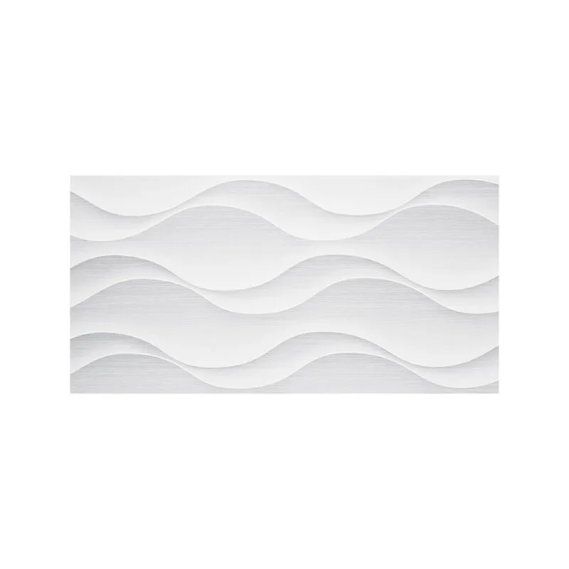 Mayólica Fresia New II Grey Decorado 30x60 cm brillante con diseño geométrico moderno para paredes elegantes y contemporáneas.