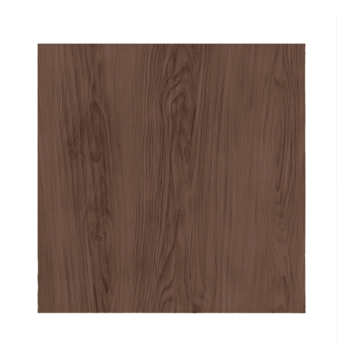 Porcelanato marrón mate 60x60 con vetas oscuras mínimas y caras variadas. Elegante, resistente y de fácil mantenimiento, perfecto para pisos y paredes en salas, cocinas, baños y ambientes modernos o clásicos.