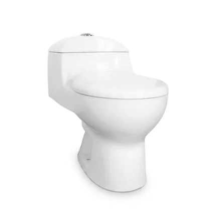 Inodoro One Piece Balanz Blanco Descarga Dual, sanitario moderno de una pieza, ahorrador de agua y diseño elegante para baños en Perú