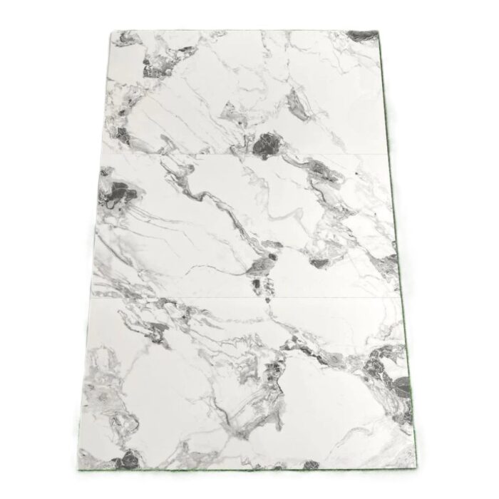 porcelanato Calacatta blanco 60x120, estilo mármol de alta gama en pisos y paredes. Diseño elegante con acabados minimalistas y equipamiento de lujo.