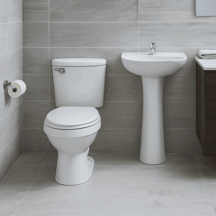 Sanitario ecológico 2 piezas blanco, 4,8 L, potente y elegante. Fácil limpieza, sin olores y con certificaciones Sedapal, LEED, UPC y Cesmec.