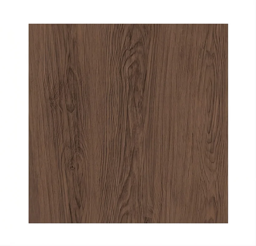 Porcelanato Vitri Nogal Café 60x60 mate tipo madera para pisos y paredes de alto tránsito con diseño natural y elegante.