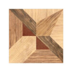 Cerámico madera piso Atlanta Natural 45×45 cm – diseño geométrico en tonos cálidos tipo parquet, ideal para salas y comedores. Disponible en MarketCerámico.com.