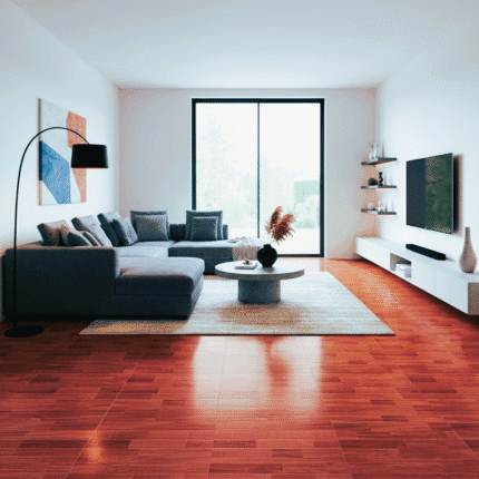 Piso dallas new caramelo 60x60 cm – diseño cálido tipo parquet en tonos madera, ideal para salas y comedores. Disponible en marketceramico.com