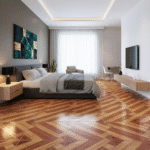 Piso Laredo Natural 45x45 cm – diseño cálido tipo parquet en tonos madera, ideal para salas y comedores. Disponible en marketceramico.com