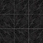 Cerámico marmolizado Marquina 60x60 cm color negro con vetas blancas, ideal para pisos y paredes modernas -MarketCeramico