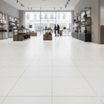 Piso piano blanco 60x60 cm, acabado semi brillante, diseño moderno para interiores y exteriores de alto tránsito – MARKET CERAMICO