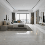 Cerámico madera piso Amber Gris 60x60 cm con diseño tipo madera, ideal para pisos modernos y acogedores - MarketCeramico