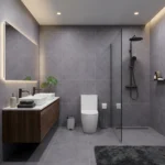Piso cerámico Terre II Grafito 60x60 mate destonificado tipo cemento gris | Tránsito medio para pisos y paredes | Compra en Market Cerámico Perú