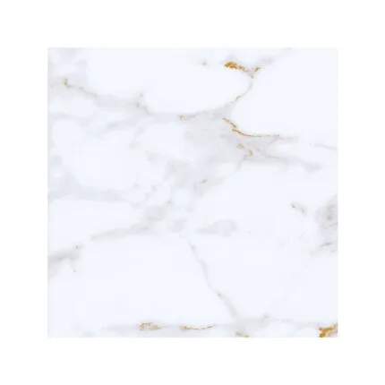 Piso cerámico Siena Dorado 60x60 brillante tipo mármol blanco con vetas doradas Market Cerámico