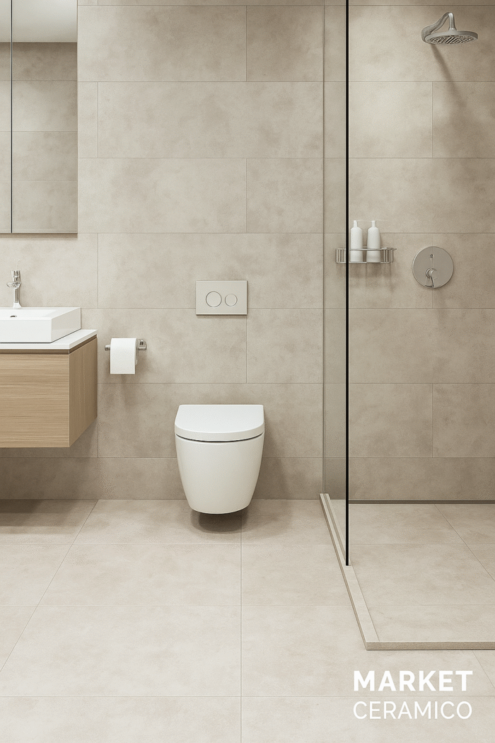 Cemento Terre II Gris Plata 60x60 cm, acabado mate, estilo moderno y minimalista para pisos y paredes.