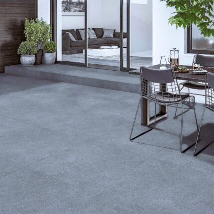 Piso Vita Gris 60x60 cm, acabado mate, diseño moderno para interiores y exteriores de alto tránsito -MARKETCERAMICO