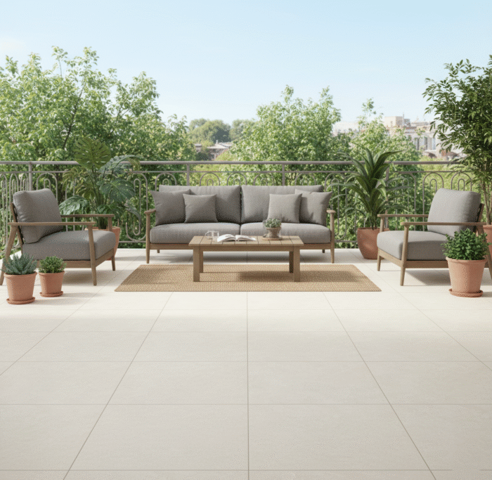 Piso Vita hueso 60x60 cm, acabado mate, diseño moderno para interiores y exteriores de alto tránsito – MARKET CERAMICO