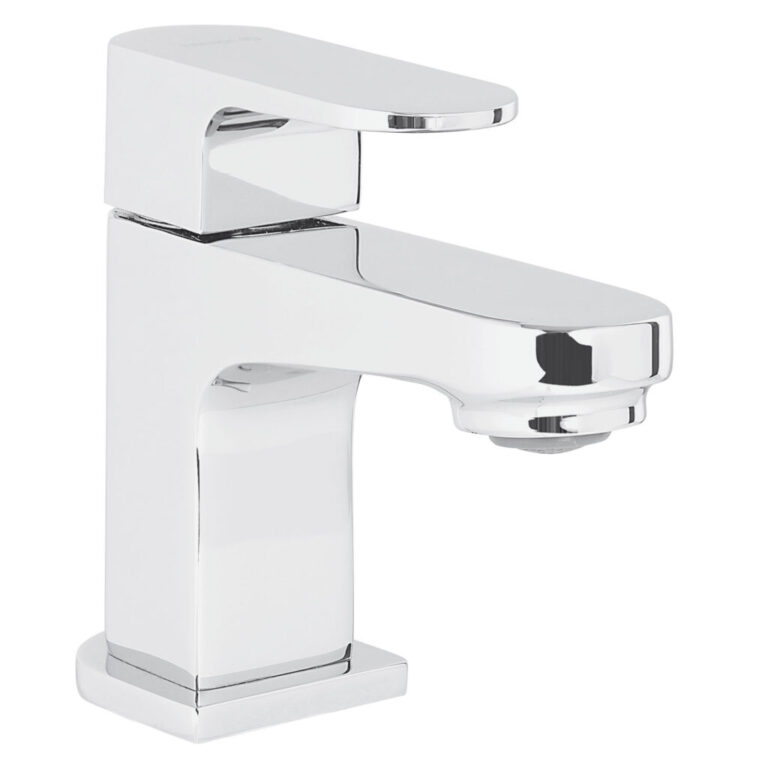 Llave Oxford pico bajo para lavadero en bronce cromado con perilla acrilico y aireador. Encuéntralo en www.marketceramico.com