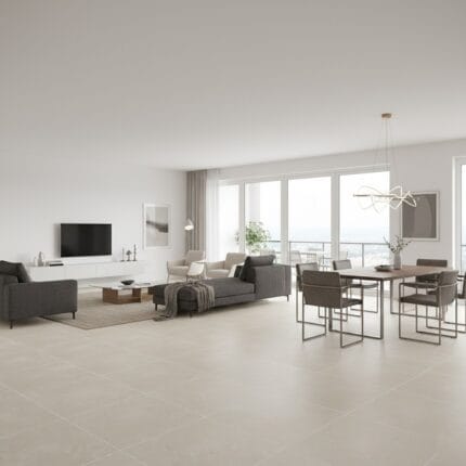 Piso Terre marfil 45x45 cm mate resistente para sala, baño, cocina, locales comerciales, etc. De tráfico alto. Encuentralo en www.marketcemico.com