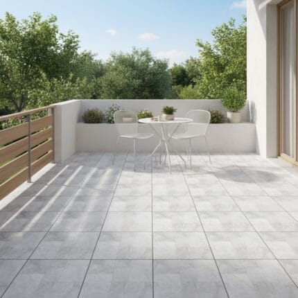 Porcelanato mate salab gris 60x60 cm, acabado mate vitrificado tipo laja, ideal para pisos de baños, fachadas, terrazas y jardines, resistente y elegante. Encuéntralo en www.marketceramico.com