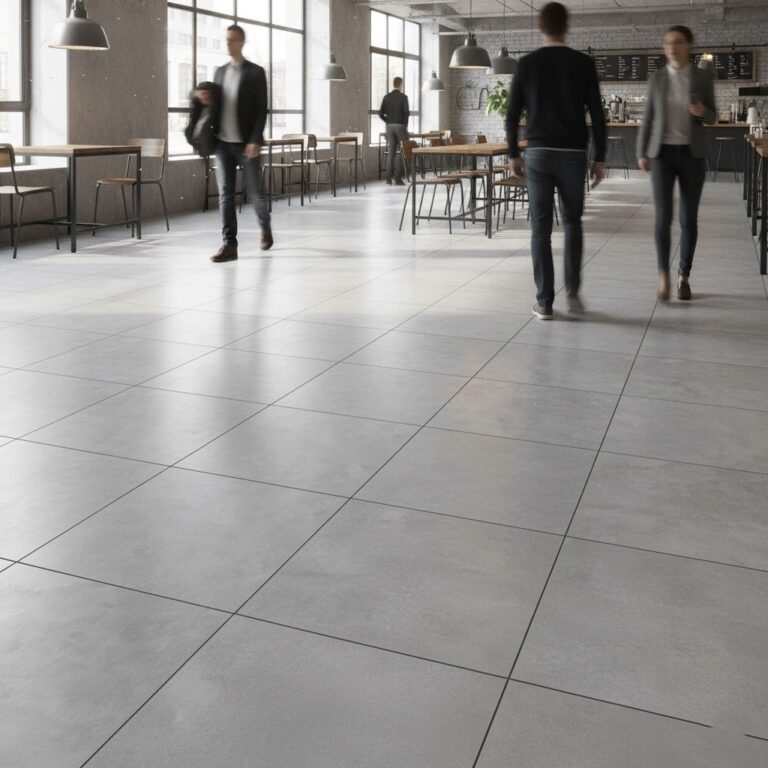 Piso Terre Gris 45x45 cm mate resistente para sala, baño, cocina, locales comerciales, etc. De tráfico alto. Encuentralo en www.marketcemico.com