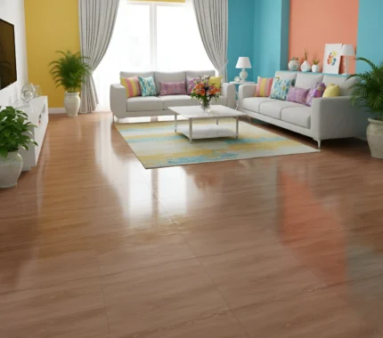 LPY66024 Porcelanato vitrificado cedro 60x60 cm, ideal para salas, comedores, y dormitorios. Encuentalo en www.marketceramico.com