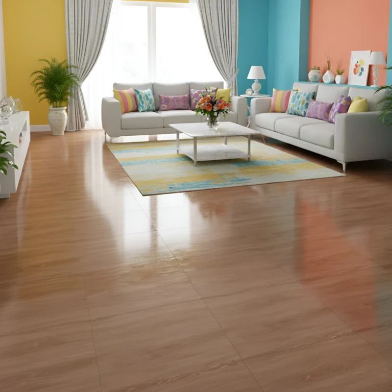 LPY66024 Porcelanato vitrificado cedro 60x60 cm, ideal para salas, comedores, y dormitorios. Encuentalo en www.marketceramico.com