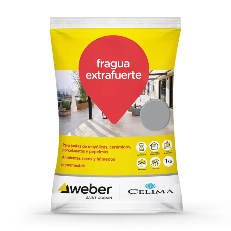 Fragua Premium aluminio Celima Weber. Impermeable, duradera y fácil de aplicar. No se agrieta ni pierde color. Encuéntrala en www.marketceramico.com