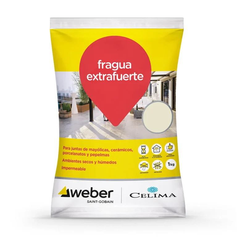 Fragua Premium médano Celima Weber. Impermeable, duradera y fácil de aplicar. No se agrieta ni pierde color. Encuéntrala en www.marketceramico.com