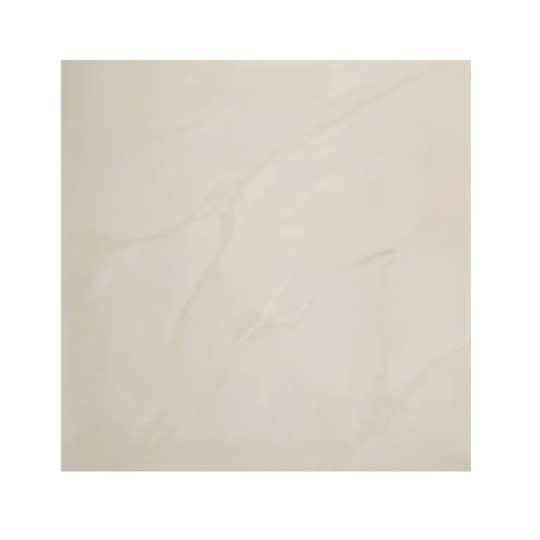 Porcelanato normalizado beige brillante 60x60 cm marmolizado con vetas elegantes para pisos interiores | MARKET CERÁMICO