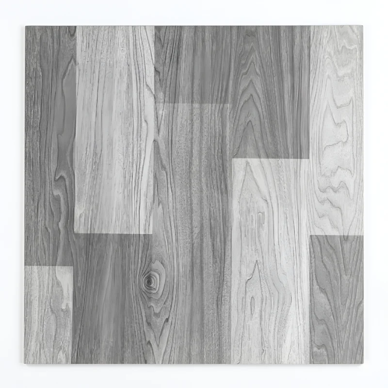 Porcelanato Vitri Dallas Grey 60x60 cm tipo parquet madera gris claro con vetas grises, acabado brillante para pisos de sala, cocina y dormitorios modernos | Market Cerámico
