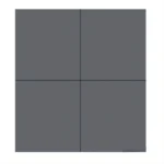 Porcelanato Rústico Grafito 60x60 cm mate color gris grafito, gres porcelánico vitrificado de acabado liso para pisos y paredes de alto tránsito. Disponible en Market Cerámico