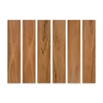 Porcelanato Tablón Wood Natural 20x100 cm mate con caras variadas, inspirado en la madera natural. Gres porcelánico de alto tránsito para pisos y paredes disponible en MARKET CERÁMICO.