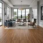 Porcelanato Tablón Wood Natural 20x100 cm mate con caras variadas, inspirado en la madera natural. Gres porcelánico de alto tránsito para pisos y paredes disponible en MARKET CERÁMICO.