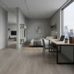 Piso de gres porcelánico Celima Cerezo Gris mate de 60x60 cm para interiores y exteriores